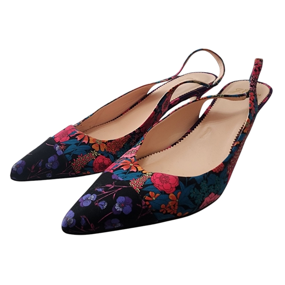 J. Crew Sophia Slingback Pumps In Mixed Liberty Prints View 2